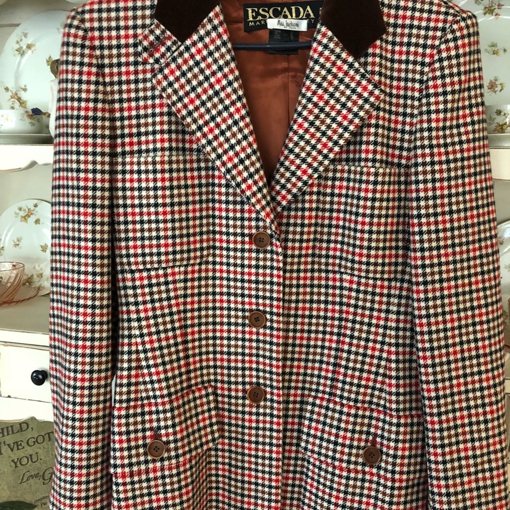 Escada Margaretha Ley vintage wool coat